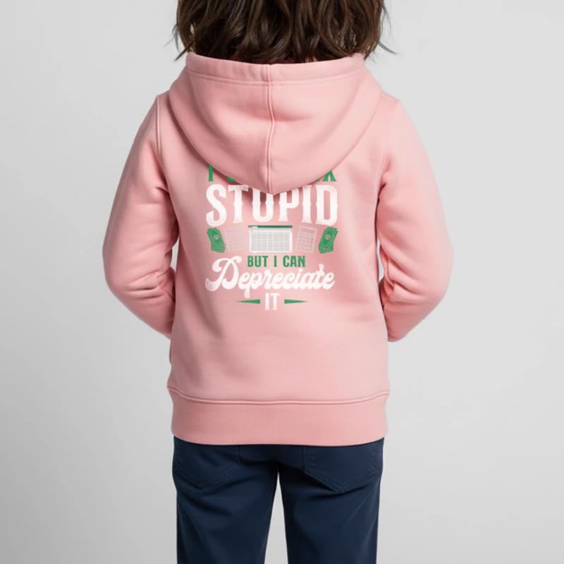 Comptable Comptable Comptable Comptabilité Sweat Premium à capuche zippé enfant bio