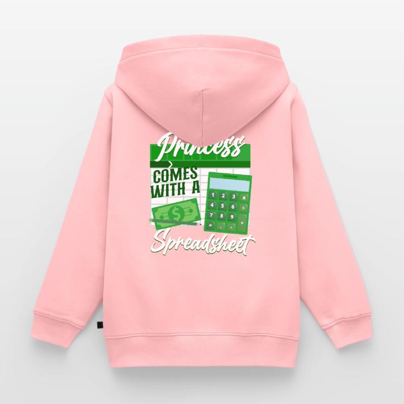 Comptable Comptable Comptable Comptabilité Sweat Premium à capuche zippé enfant bio