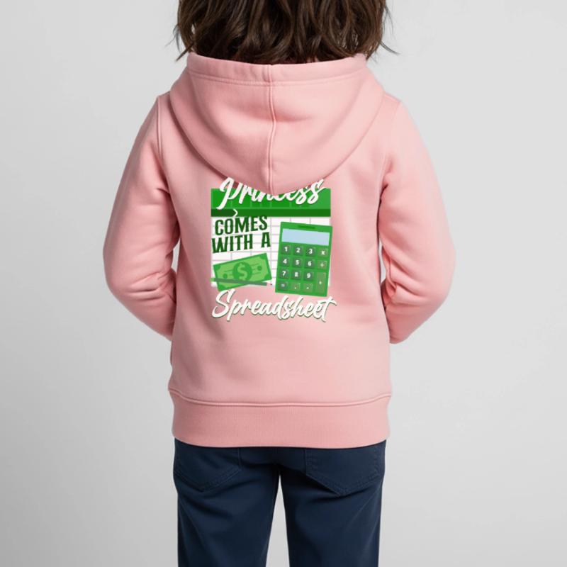 Comptable Comptable Comptable Comptabilité Sweat Premium à capuche zippé enfant bio