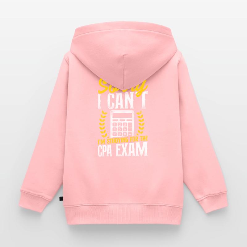 Comptable Comptable Comptable Comptabilité Sweat Premium à capuche zippé enfant bio
