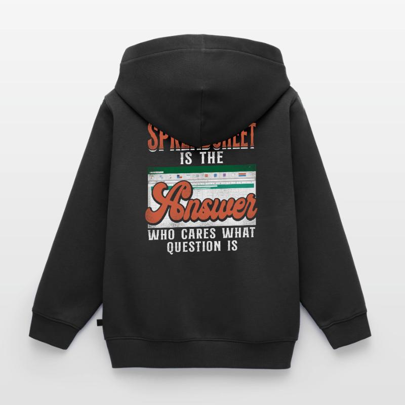 Comptable Comptable Comptable Comptabilité Sweat Premium à capuche zippé enfant bio