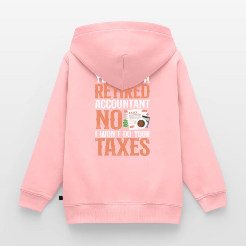 Comptable Comptable Comptable Comptabilité Sweat Premium à capuche zippé enfant bio