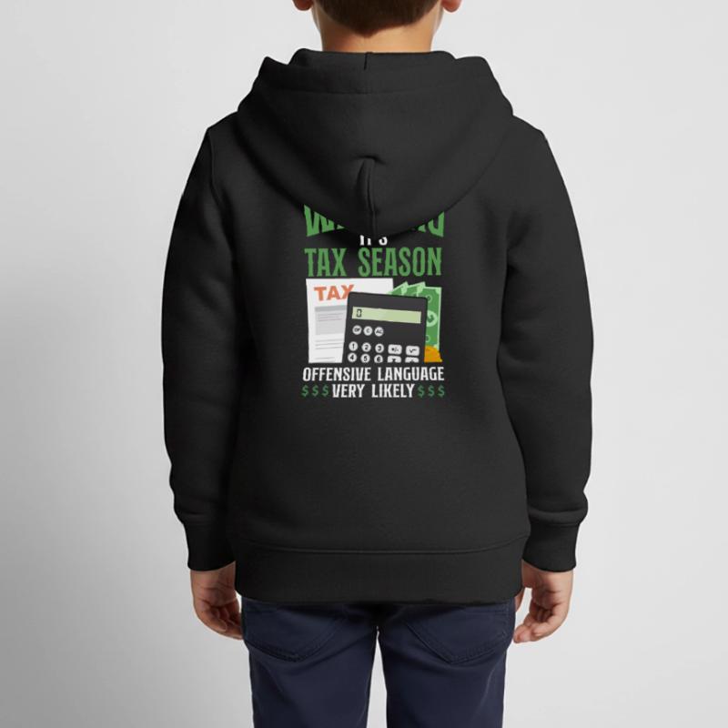 Comptable Comptable Comptable Comptabilité Sweat Premium à capuche zippé enfant bio