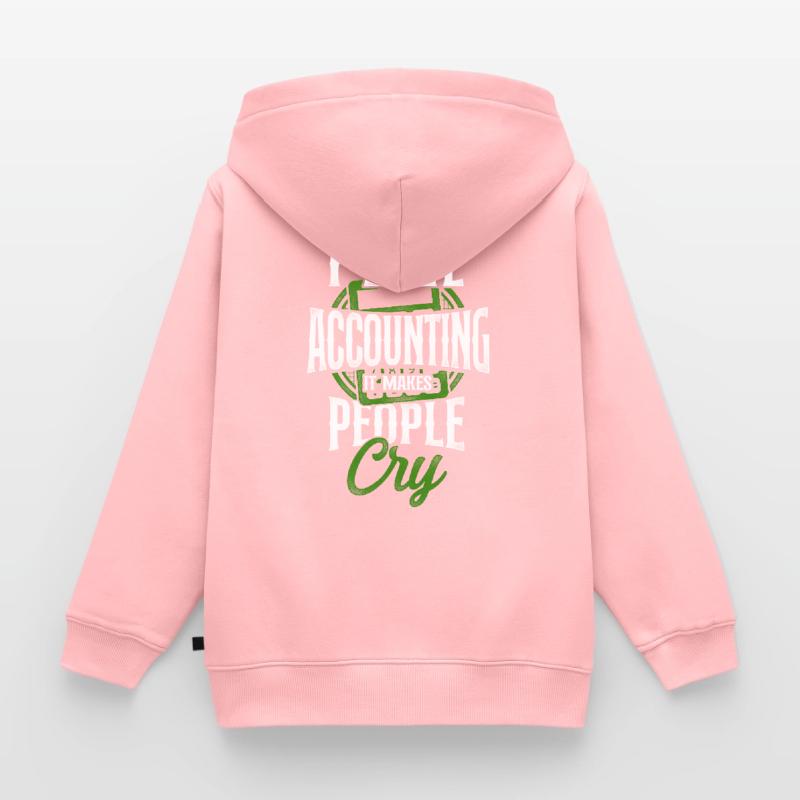 Comptable Comptable Comptable Comptabilité Sweat Premium à capuche zippé enfant bio