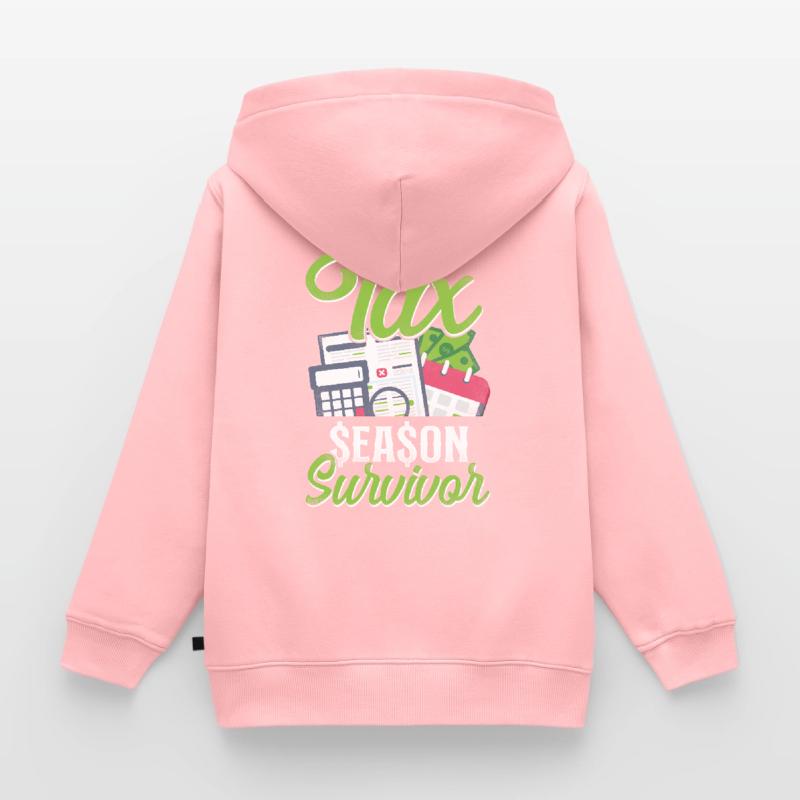 Comptable Comptable Comptable Comptabilité Sweat Premium à capuche zippé enfant bio