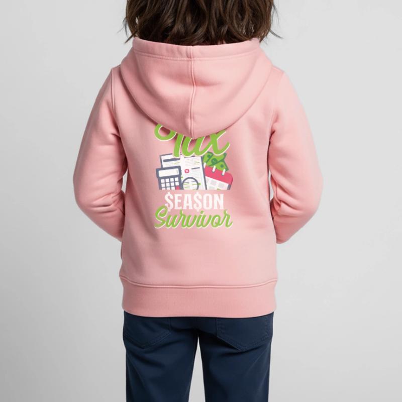 Comptable Comptable Comptable Comptabilité Sweat Premium à capuche zippé enfant bio