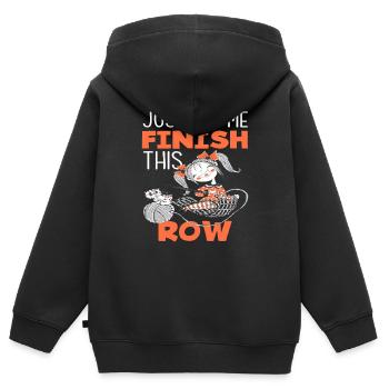 Crochet Crochet - Sweat Premium à capuche zippé enfant bio - noir - Dos - AI Model Kid Male (0cm)