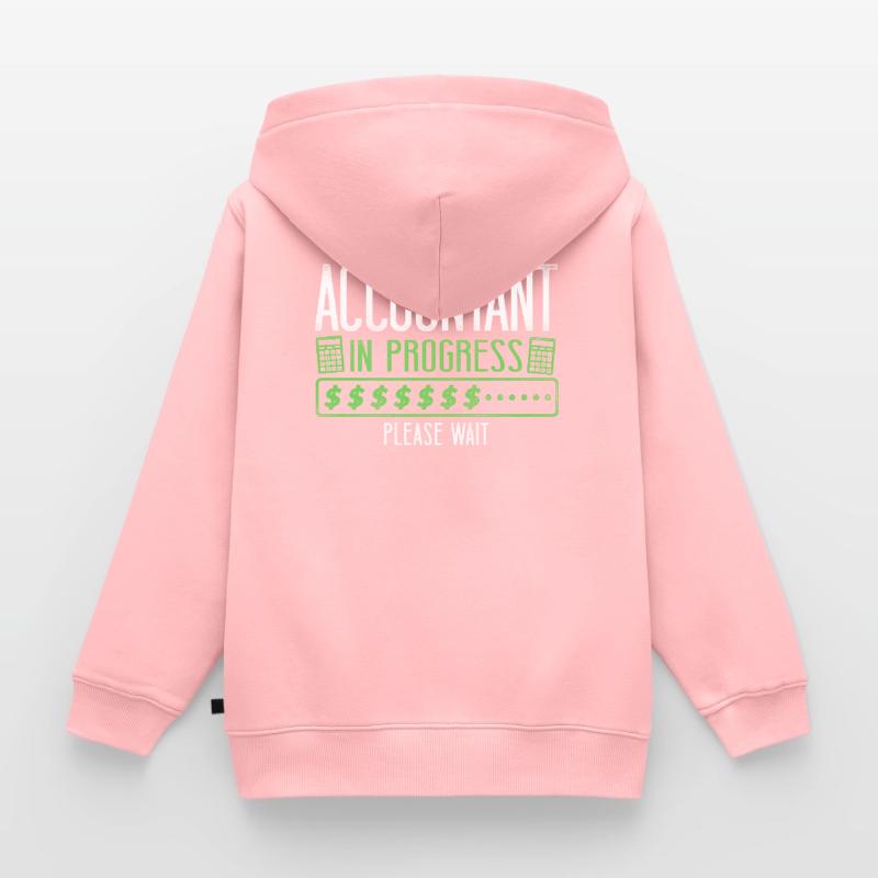Comptable Comptable Comptable Comptabilité Sweat Premium à capuche zippé enfant bio