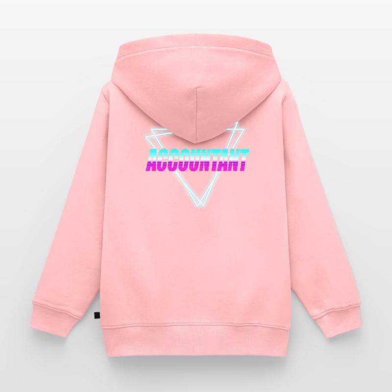 Comptable Comptable Comptable Comptabilité Sweat Premium à capuche zippé enfant bio