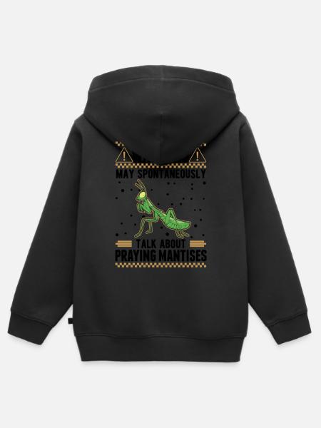 Gottesanbeterin Mantis Fangschrecke - Kinder Premium Organic Zip Hoodie -