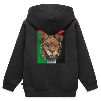 Palästina Palestine Filistin Palästinensisch - Kinder Premium Organic Zip Hoodie - Schwarz - Hinten - AI Model Kid Male (0cm)