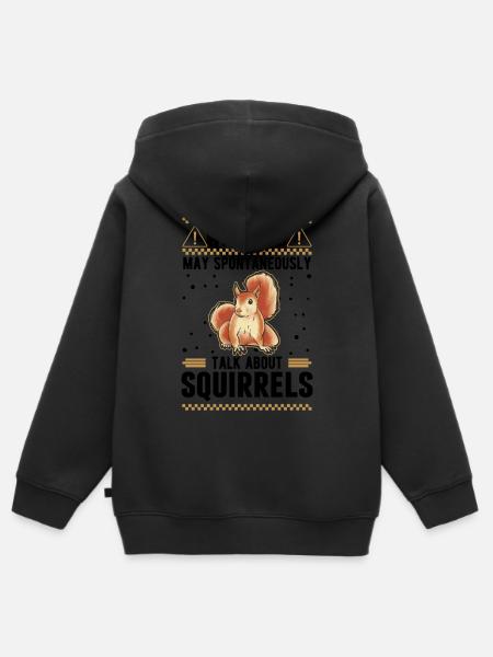 Warnung Eichhörnchen Grauhörnchen - Kinder Premium Organic Zip Hoodie - 