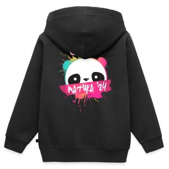 Matura '24 Maturant 2024 Motto Shirt - Kinder Premium Organic Zip Hoodie - Schwarz - Hinten - AI Model Kid Male (0cm)