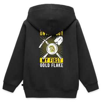 Chercheurs d’or Chercheurs d’or Chercheurs d’or - Sweat Premium à capuche zippé enfant bio - noir - Dos - AI Model Kid Male (0cm)