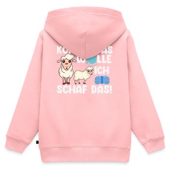 Schaf, Hirte, Schafhirte, Schafzucht - Kinder Premium Organic Zip Hoodie - Rosa - Hinten - AI Model Kid Female (0cm)