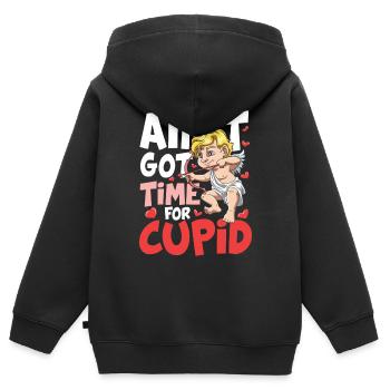 Ain't Got Time For Cupid für den Partner - Kinder Premium Organic Zip Hoodie - Schwarz - Hinten - AI Model Kid Male (0cm)