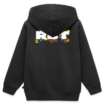 Behavioral Engineer RBT - Kids Premium Organic Zip-up Hoodie - black - Back - AI Model Kid Male (0cm)