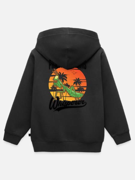 Gottesanbeterin Flüsterer Mantis Fangschrecke - Kinder Premium Organic Zip Hoodie -