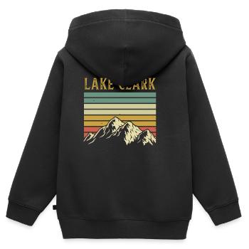 Alaska - Sweat Premium à capuche zippé enfant bio - noir - Dos - AI Model Kid Male (0cm)