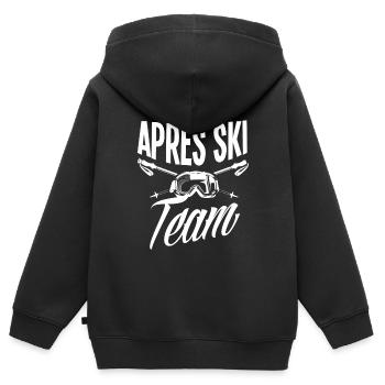 Après Ski Party Winterurlaub Ski Urlaub Skifahrer - Kinder Premium Organic Zip Hoodie - Schwarz - Hinten - AI Model Kid Male (0cm)