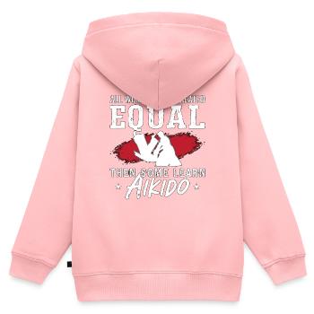 Aikido All Women Were Fighter Martial Arts Samurai - Kids Premium Organic Zip-up Hoodie - rose - Back - AI Model Kid Female (0cm)