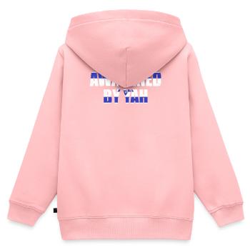 Raised up by Yah Jerusalem Hebrew Israelite - Kids Premium Organic Zip-up Hoodie - rose - Back - AI Model Kid Female (0cm)
