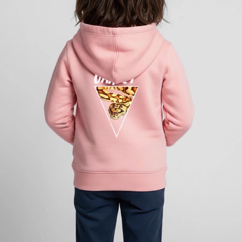 Carpet Python Owner Reptile Keeper Kids Premium Organic Zip-up Hoodie