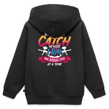 Paintball We Don't Catch We Paint Gun Sport Player - Kinder Premium Organic Zip Hoodie - Schwarz - Hinten - AI Model Kid Male (0cm)