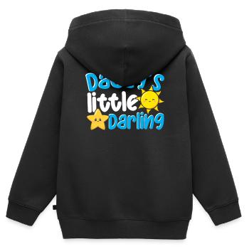 Daddy’s Little Darling Mignon Kiddie Sun Star Kid - Sweat Premium à capuche zippé enfant bio - noir - Dos - AI Model Kid Male (0cm)