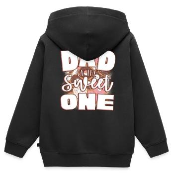 Papa du doux - Sweat Premium à capuche zippé enfant bio - noir - Dos - AI Model Kid Male (0cm)