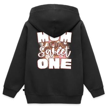 Mama of the sweet - Kids Premium Organic Zip-up Hoodie - black - Back - AI Model Kid Male (0cm)