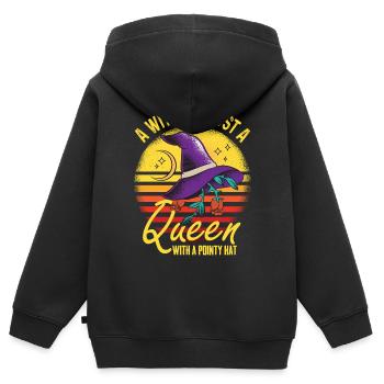 Skelett-Halloween-Party-Albtraum-Getränk-gruselige - Kinder Premium Organic Zip Hoodie - Schwarz - Hinten - AI Model Kid Male (0cm)