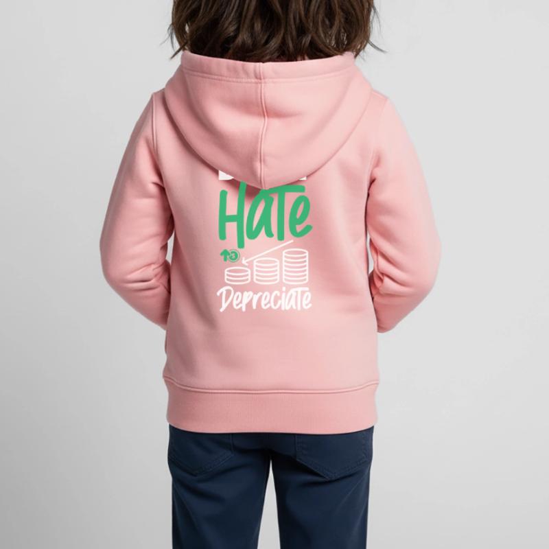Comptable Comptable Comptable Sweat Premium à capuche zippé enfant bio