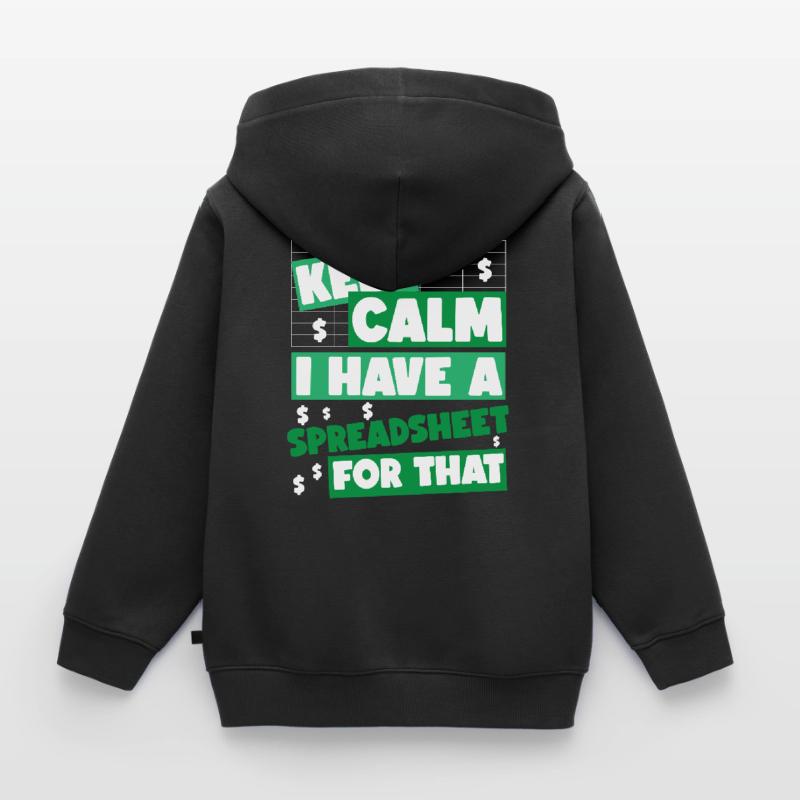 Comptable Comptable Comptable Sweat Premium à capuche zippé enfant bio