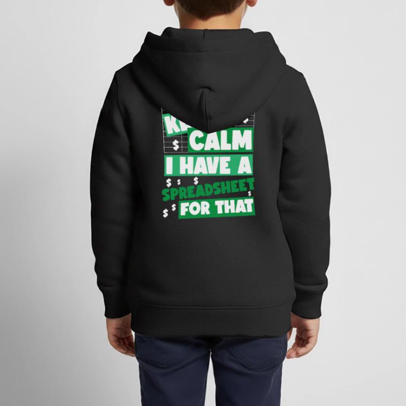 Comptable Comptable Comptable Sweat Premium à capuche zippé enfant bio