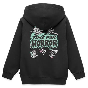 Time For Horror Undead Skeleton Halloween Party - Kinder Premium Organic Zip Hoodie - Schwarz - Hinten - AI Model Kid Male (0cm)