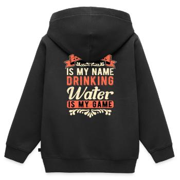 Opernsänger Tenor Is My Name Drinking Water - Kinder Premium Organic Zip Hoodie - Schwarz - Hinten - AI Model Kid Male (0cm)