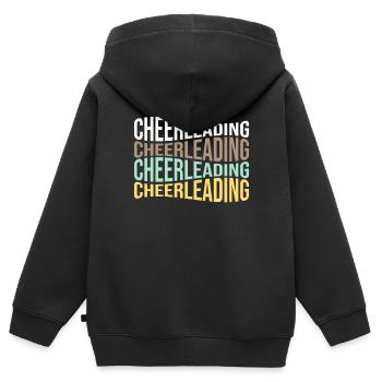 cheerleading - Sweat Premium à capuche zippé enfant bio - noir - Dos - AI Model Kid Male (0cm)