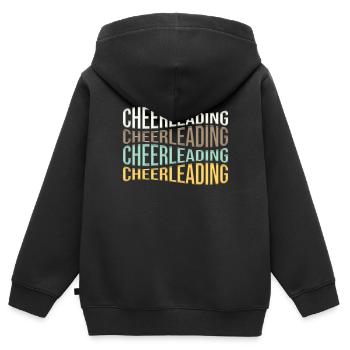 cheerleading - Sweat Premium à capuche zippé enfant bio - noir - Dos - AI Model Kid Male (0cm)