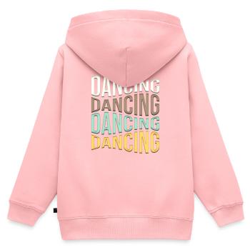 Danser - Sweat Premium à capuche zippé enfant bio - rose - Dos - AI Model Kid Female (0cm)
