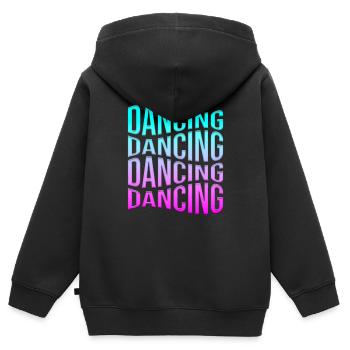 Dance - Kids Premium Organic Zip-up Hoodie - black - Back - AI Model Kid Male (0cm)