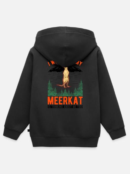 Erdmännchen Surikat Meerkat - Kinder Premium Organic Zip Hoodie - 