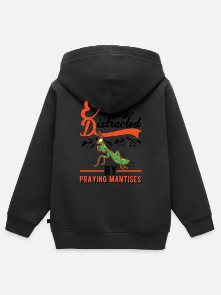 Gottesanbeterin Praying Mantis Fangschrecke - Kinder Premium Organic Zip Hoodie -