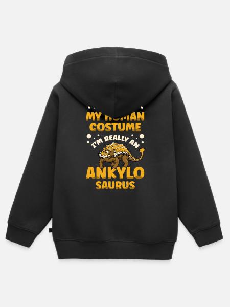 Ich Bin Wirklich Eine - Kinder Premium Organic Zip Hoodie - Schwarz