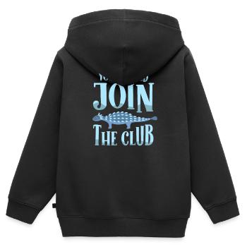 You should join Club Ankylosaurus Dinosaur - Kids Premium Organic Zip-up Hoodie - black - Back - AI Model Kid Male (0cm)