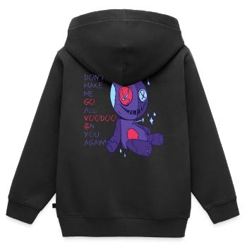 Voodoo auf dich! Gruselige Halloween-Hexerei - Kinder Premium Organic Zip Hoodie - Schwarz - Hinten - AI Model Kid Male (0cm)