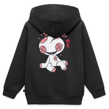 Poupée vaudou effrayante Sorcellerie Halloween à vous d - Sweat Premium à capuche zippé enfant bio - noir - Dos - AI Model Kid Male (0cm)