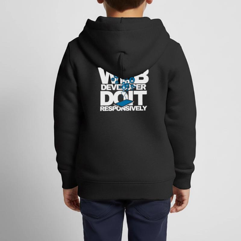Webentwickler Do It Responsively Website-programm Kinder Premium Organic Zip Hoodie