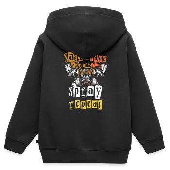 Sand Tape Spray Repeat Auto Body Painter - Kinder Premium Organic Zip Hoodie - Schwarz - Hinten - AI Model Kid Male (0cm)