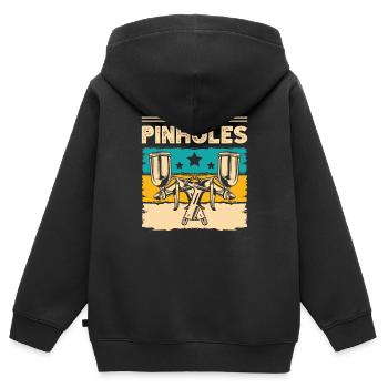 Füllen Sie Ihre Pinholes Auto Body Painter Auto - Kinder Premium Organic Zip Hoodie - Schwarz - Hinten - AI Model Kid Male (0cm)